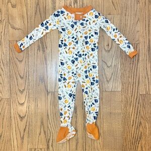 Burt’s Bees Baby One Piece Footed Snug Fit Footed Sleeper Pajamas Size 18 Months